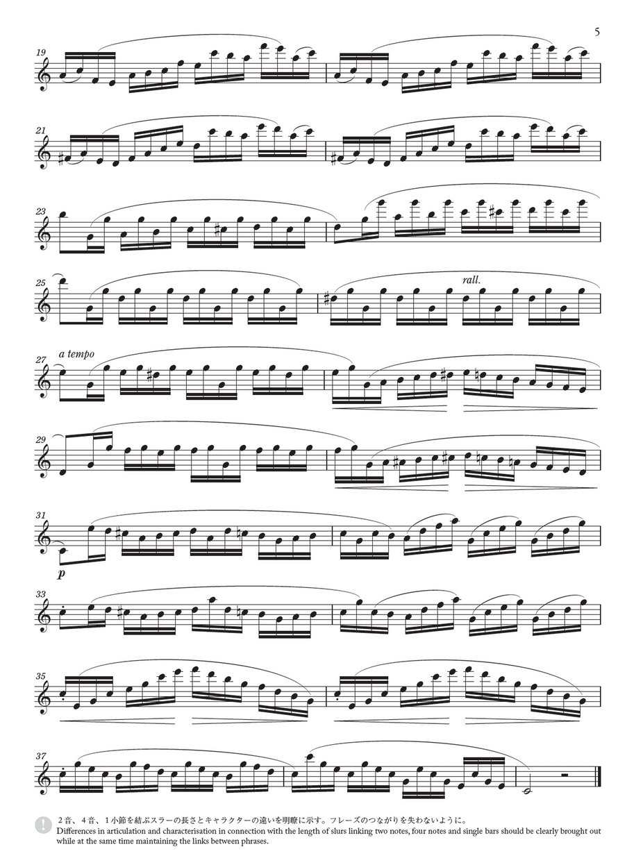 ケーラー フルート演奏の上達 Op.33 第2巻 12の中級練習曲