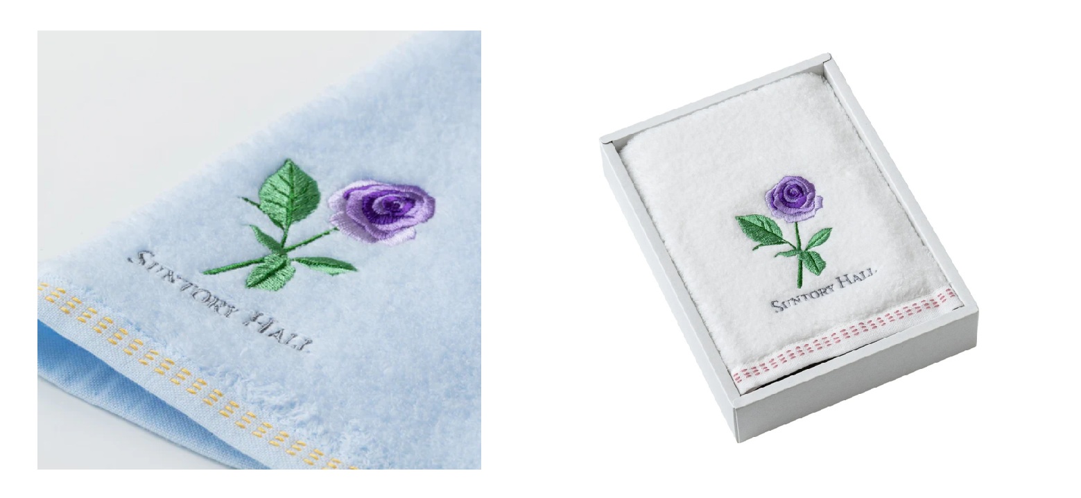 ① ハンドタオル　ブルーローズ1